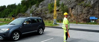 Här säkras berget – riskerar att rasa