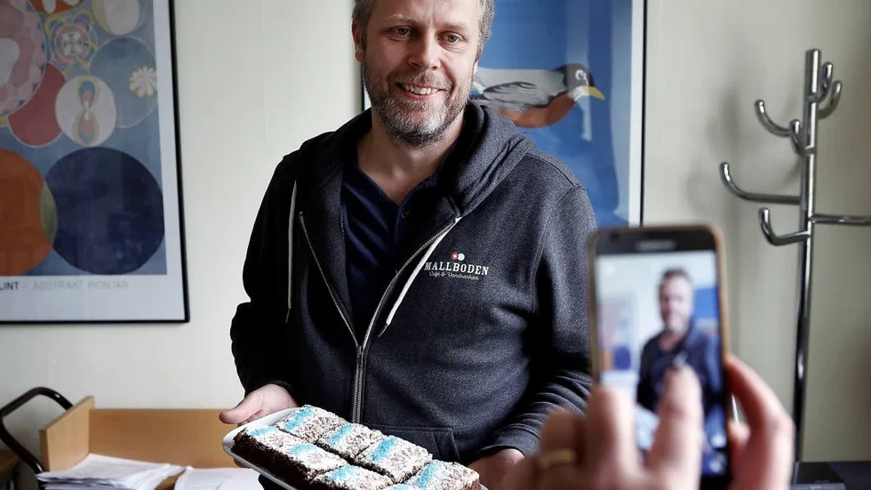 Thomas Isaksson på Café Mallboden har kommit på Baltzarkakan.
