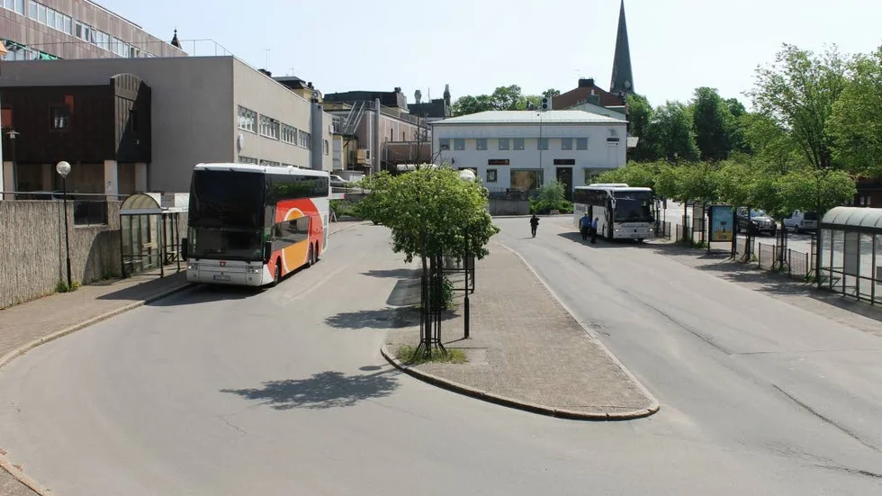 Bussterminalen görs om till parkeringsplats.