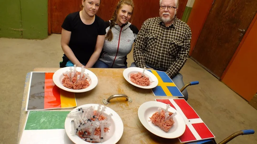 Så här stor skillnad är det på antibiotikaanändningen i Sverige, Danmark, Tyskland och Irland förklarar Elin Vestin, Mimmi Olsson och Carsten Olsson.
