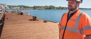 Då är bryggan vid Slottsholmen klar