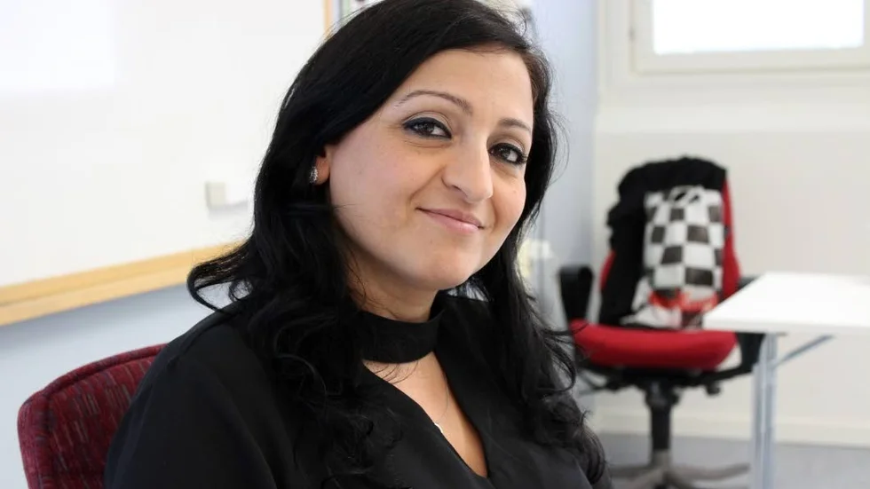 Stolt. Clara Gorgis är kommunikatör i kursgruppen för lätt svenska. Hon är imponerad av sina elever.