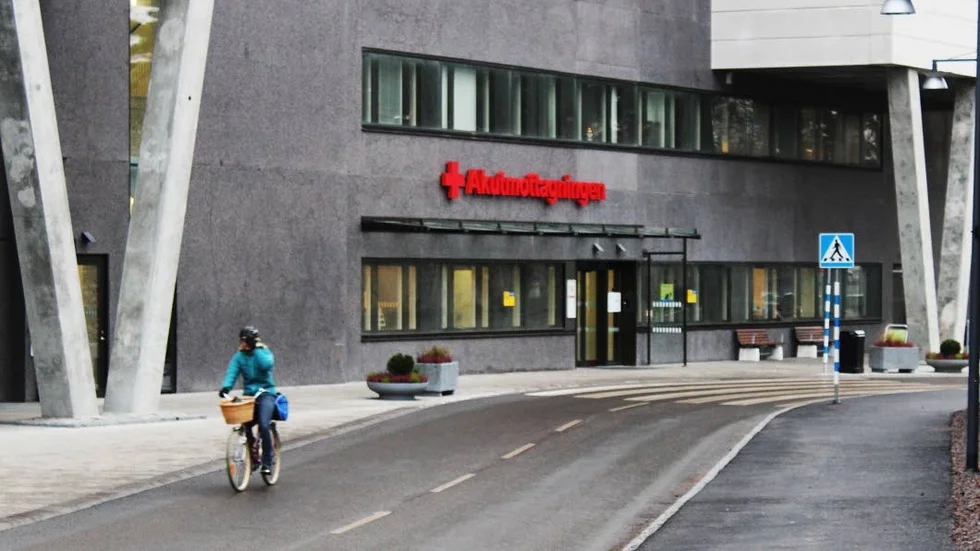 Den kortaste vägen från Lasarettsgatan till akuten är inte skyltad.