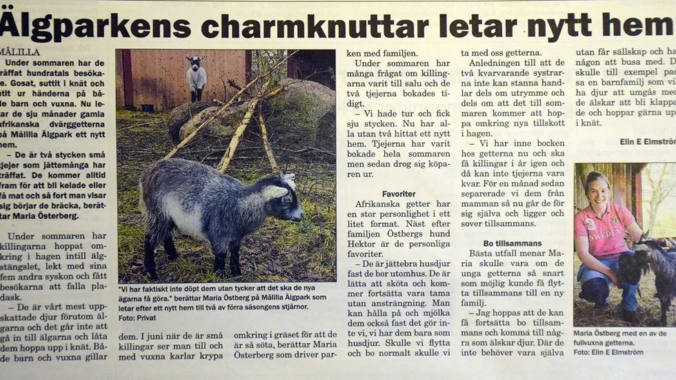 Vimmerby Tidning 11 januari 2018.
