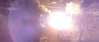 Anlagd bilbrand i Navestad