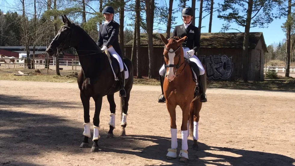 Duo. Malin Rinné och Sofia Möller på plats i Borås.