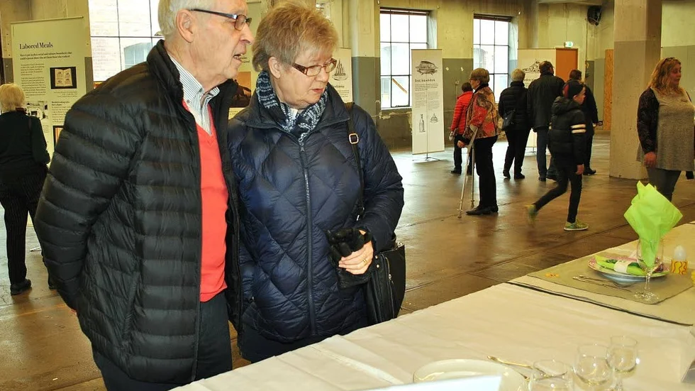 Återkommer. Lars Arne och Eira Paulsson tyckte utställningen var intressant och vill se den igen.