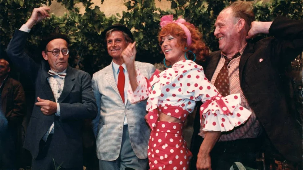 Charles-Ingvar "Sickan" Jönsson, Vanheden, Doris och Dynamit-Harry på Mallorca.