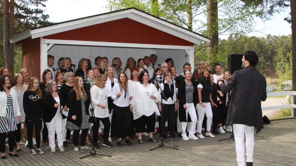 Joyvoice Mjölbykör. Sjöng under lKevin Lehnbergs ledning.