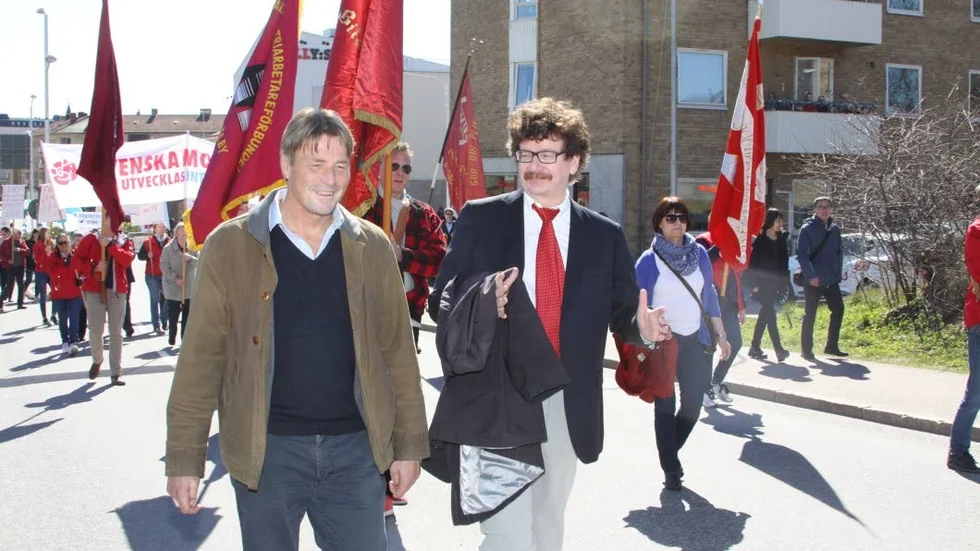 Dubbelbokning. Thomas Bodström och Lars Stjernkvist talade båda på första maj i Mjölby.