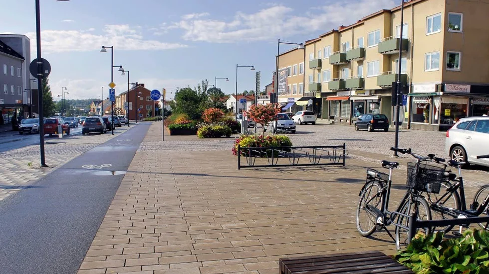 Trafikolyckan inträffade vid Drottningplan i söndags eftermiddag.