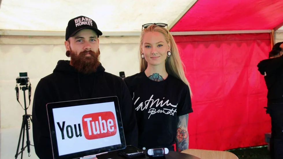 Motalas youtubers Sonny Svensson och Katrin Berndt pratade med blivande youtubers.