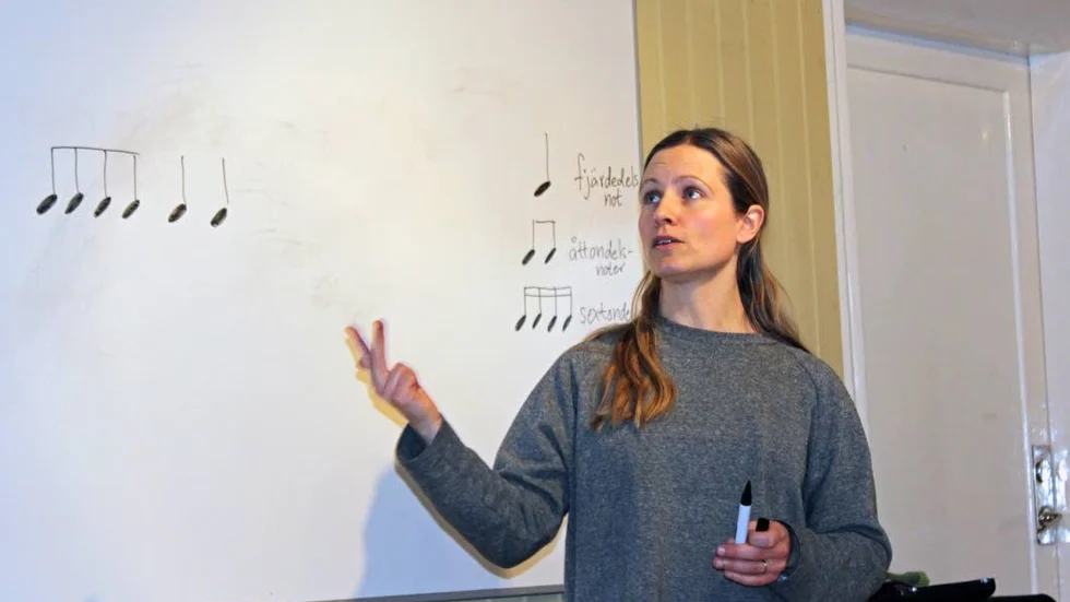 Sara Englund Eckerbom beskriver olika takter för barnen.