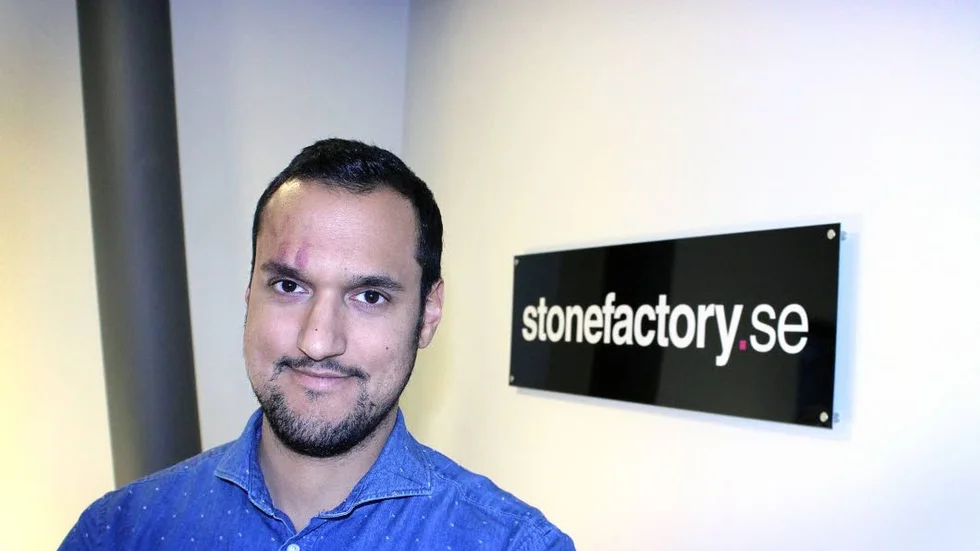Nöjd. Jan Domelid, vd på nätbutiken Stonefactory, har sålt verksamheten till Bygghemma Group.