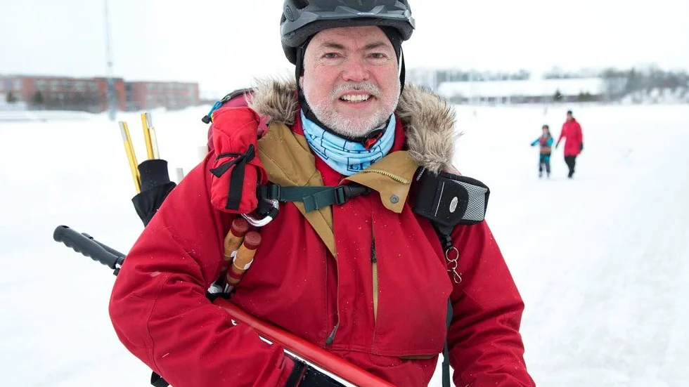 Skridskofantast. Anders Norr rekommenderar att man går en kurs innan man ger sig ut på naturisarna. "Annars är det som att köra bil  utan körkort", säger han.