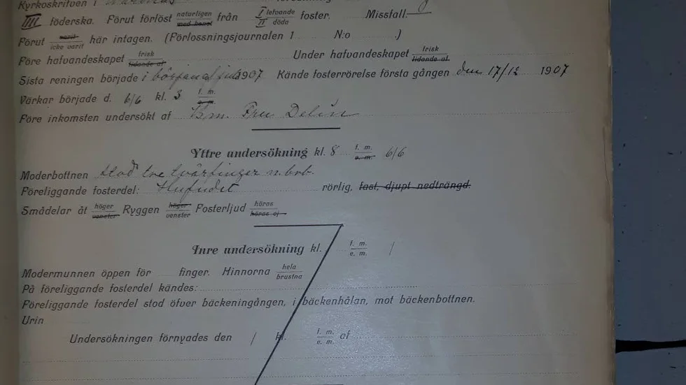 Förstfödd. Det allra första barnet som föddes på JG Westmans barnbördshus i Linköping 1908 var en gosse vars mor bodde i Elgbosäter i Vårdnäs.