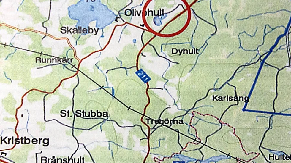 NORR. NNC-täkten ligger fem kilometer rakt norr om Borensberg.