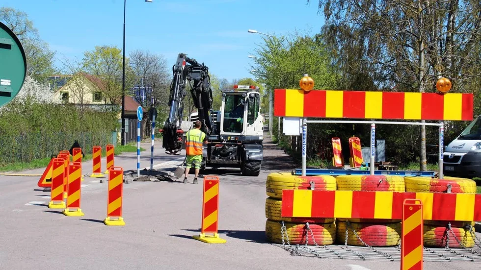Nu påbörjas arbetet med att bygga om gamla genomfarten genom Vadstena.