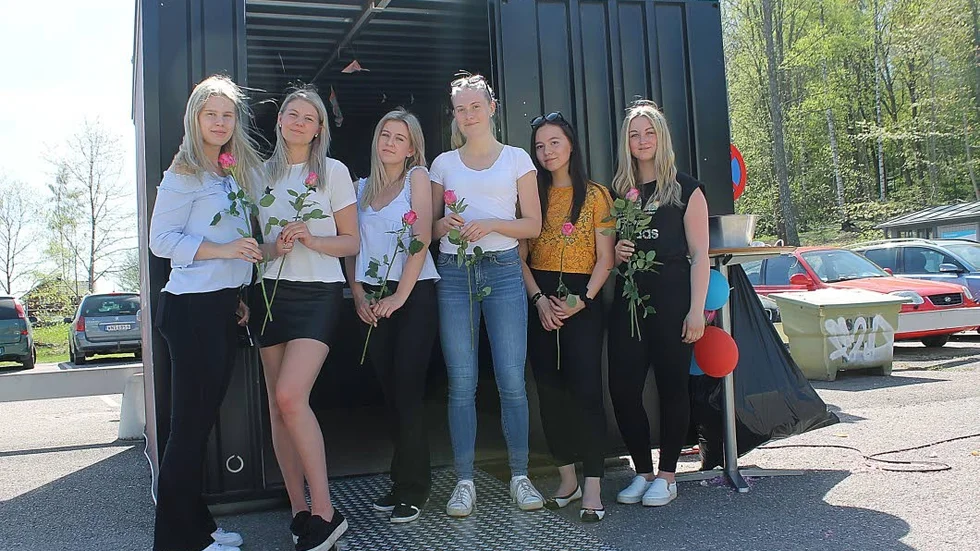 Amanda Bagge, Anna Jarl, Tilda Sjögren, Liv Bohlin, Julia Wallgren och Agnes Hallén var nöjda med slutresultatet.