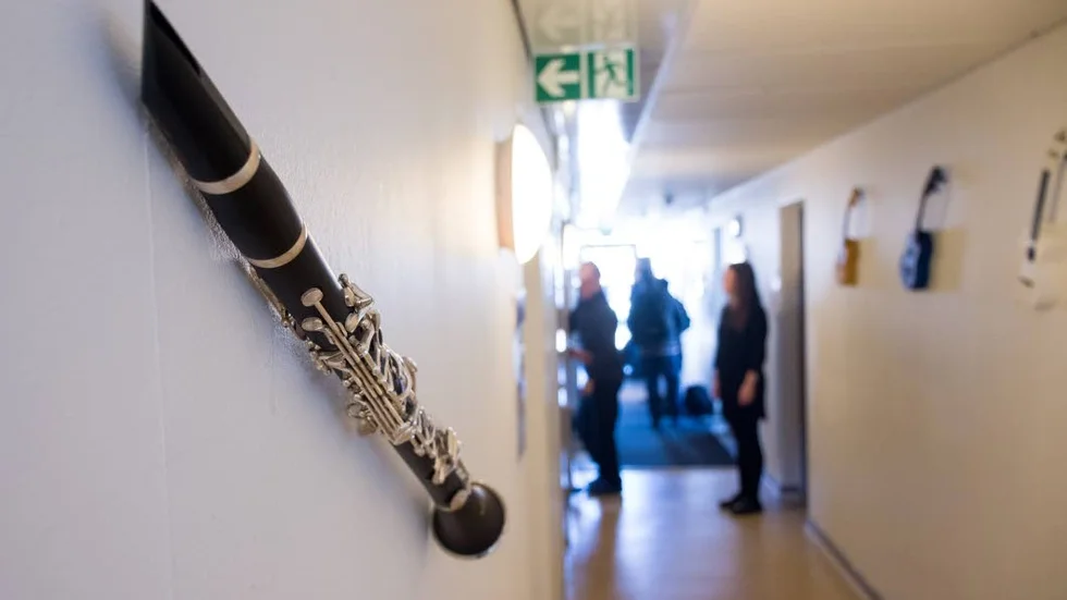 Klarinett. Man kan gott säga att musiken sitter i väggarna här.