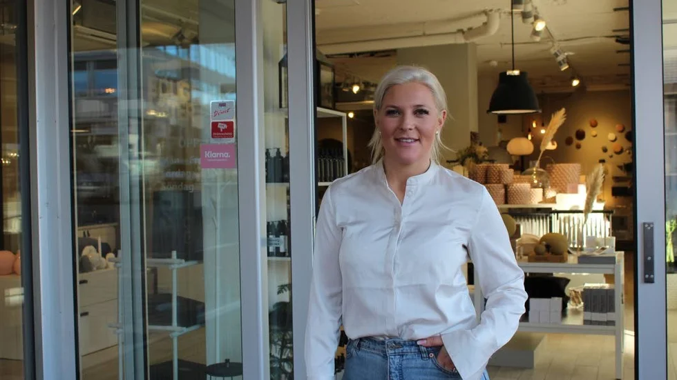 Anna Dahl på Boligheter i Västervik som under våren växer med en butik i Norrköping.