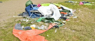 Bråvalla är fortfarande fullt av skräp