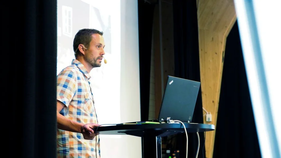 Christian Svensson, Västerviks kommuns folkhälso- och klimatplanerare, ledde Folkhälsodagen.