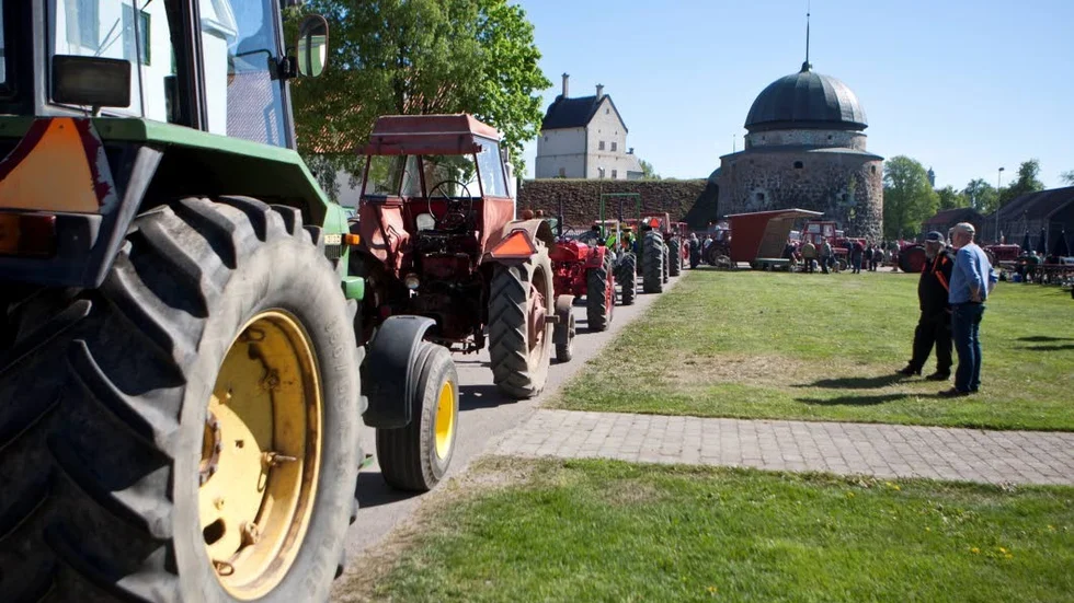 En lång rad av ivriga deltagare var på plats tidigt.