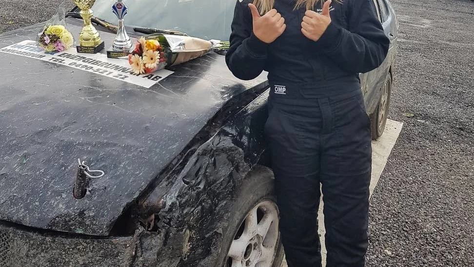 Madelene Skälhammar har all anledning att vara glad efter framgångarna i Valdemarsvik.