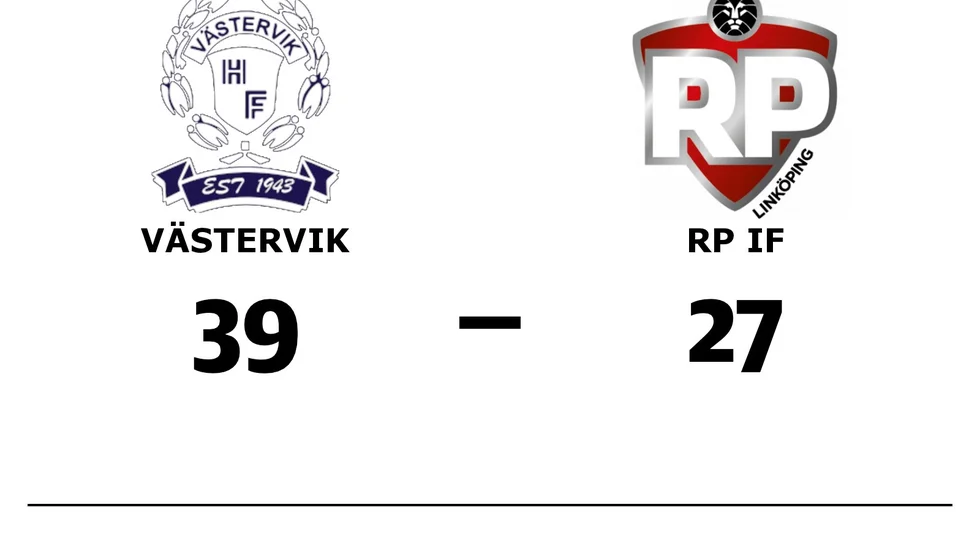 Västerviks HF vann mot RP IF HK