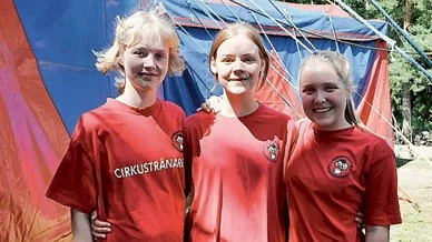 Lovisa Lager, Sally Celander och Ella Flintberg har gått på cirkus sedan de var små.