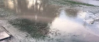 Sluss svämmade över i Berg – igen