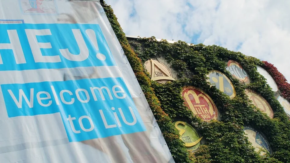 Linköpings universitet välkomnar sina studenter.