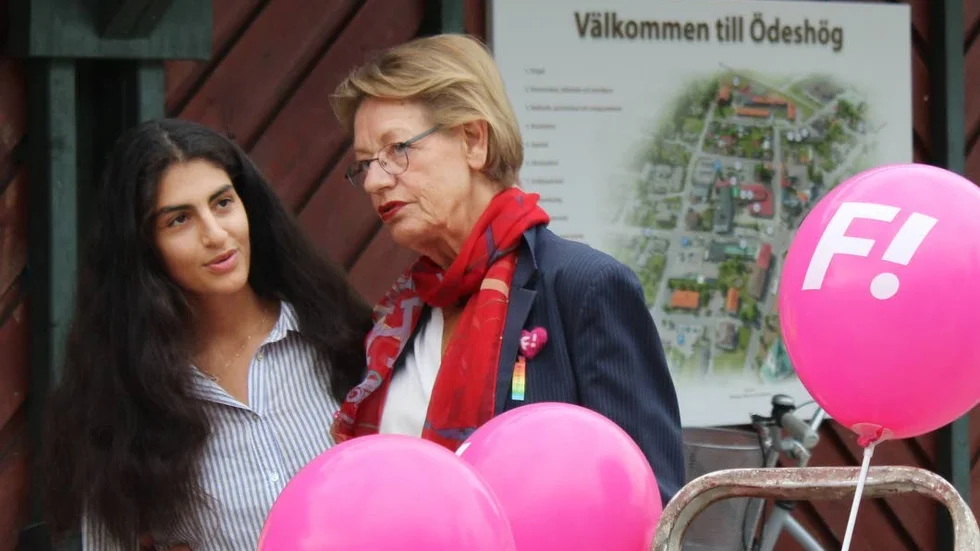 Häromdagen hade Fi i Ödeshög, med Baharan Rauofi-Kvist i spetsen, besök av partiledaren Gudrun Schyman.