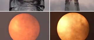 Åskmoln och bränder släckte solen