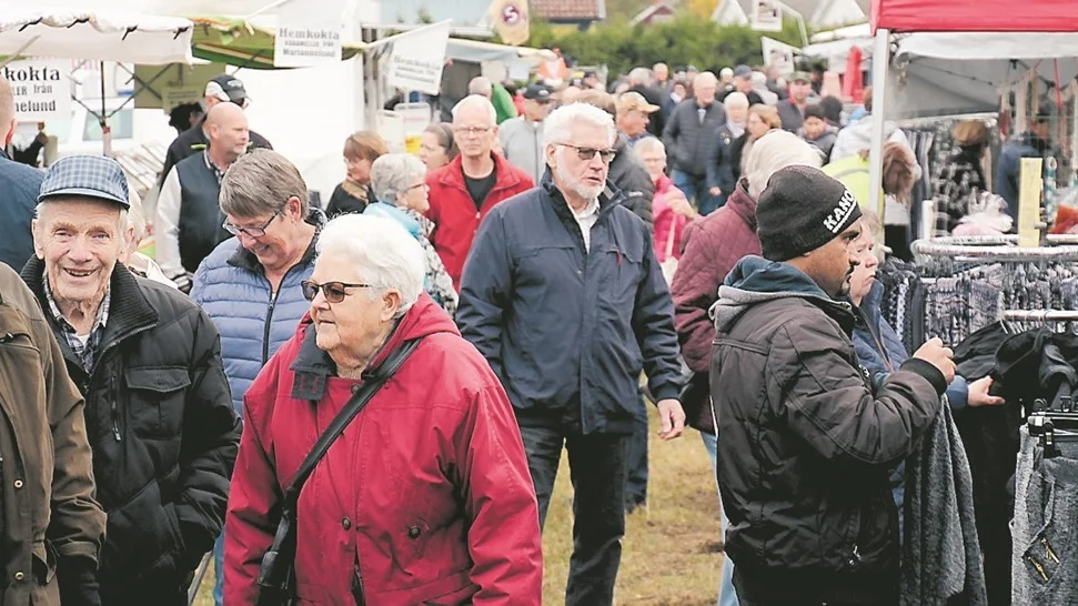 Det var drygt 3 000 personer som besökte årets höstmarknad. Foto: Madeleine Jakobsson