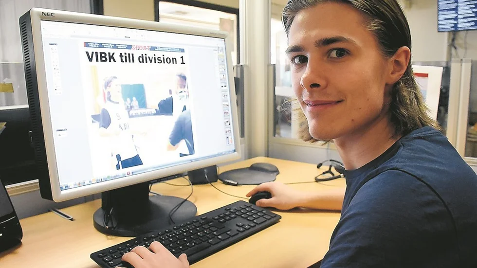 GULDMAKARE. Jonatan Green vet hur det är att skapa rubriker - och sätta dem. Ikväll hoppas han att rubriken på skärmen går i uppfyllelse. Foto: Magnus Strömsten