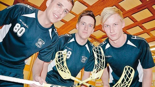 Viktig trio. Ska Vimmerby IBK lyckas måste Christian Streipel, Victor Wall och Martin Jagbrant fortsätta göra mycket poäng. Foto: Magnus Strömsten
