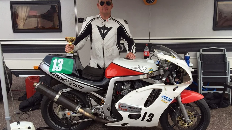 Comebackande Johan Rydén presterade ännu en gång på topp då Classic Roadracing kördes i Anderstorp.