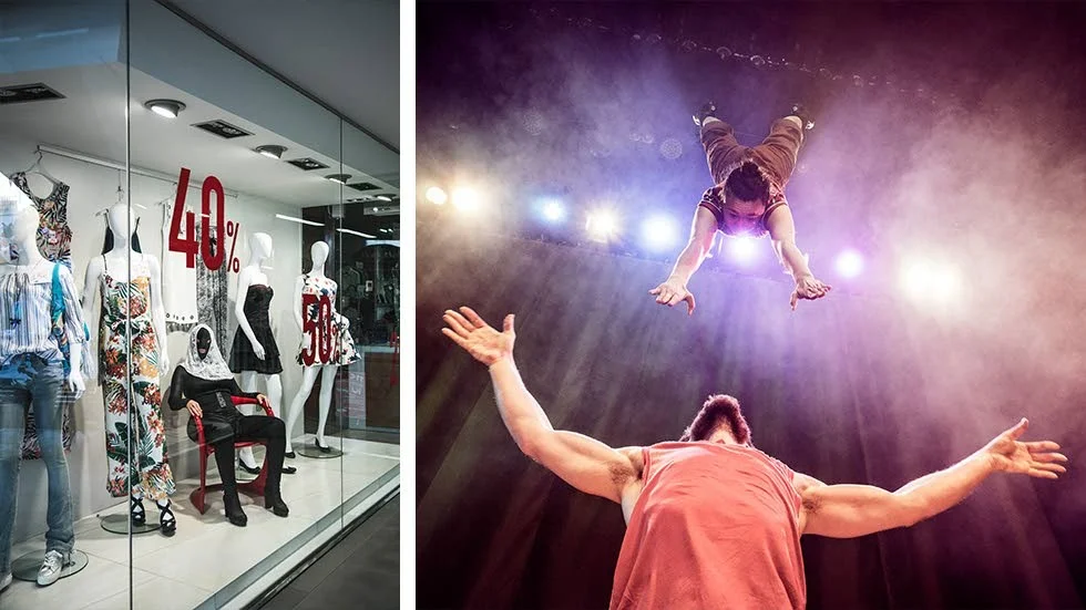 Performance-artisten Diana Coca  tänjer på gränserna i stadsrummet. Cirkus cirkör håller världspremiär för sin senaste föreställning, i Linköping.