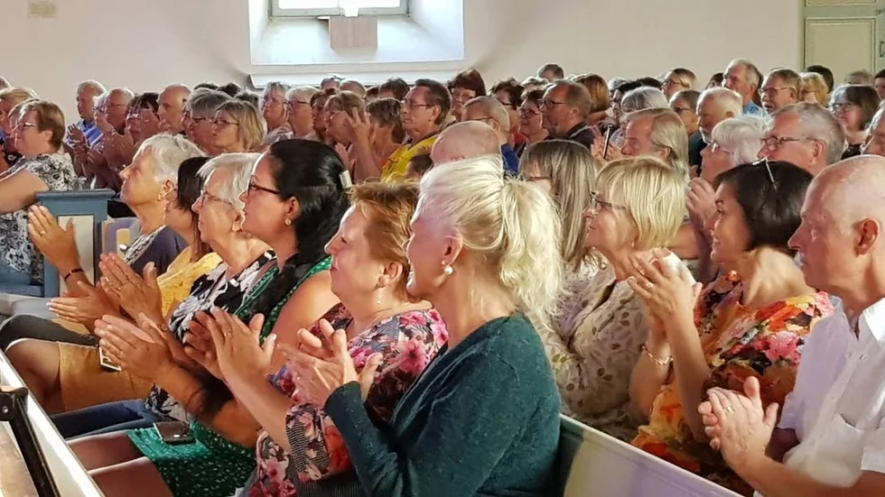 Drygt 700 personer kom för att höra Sonja Aldén.