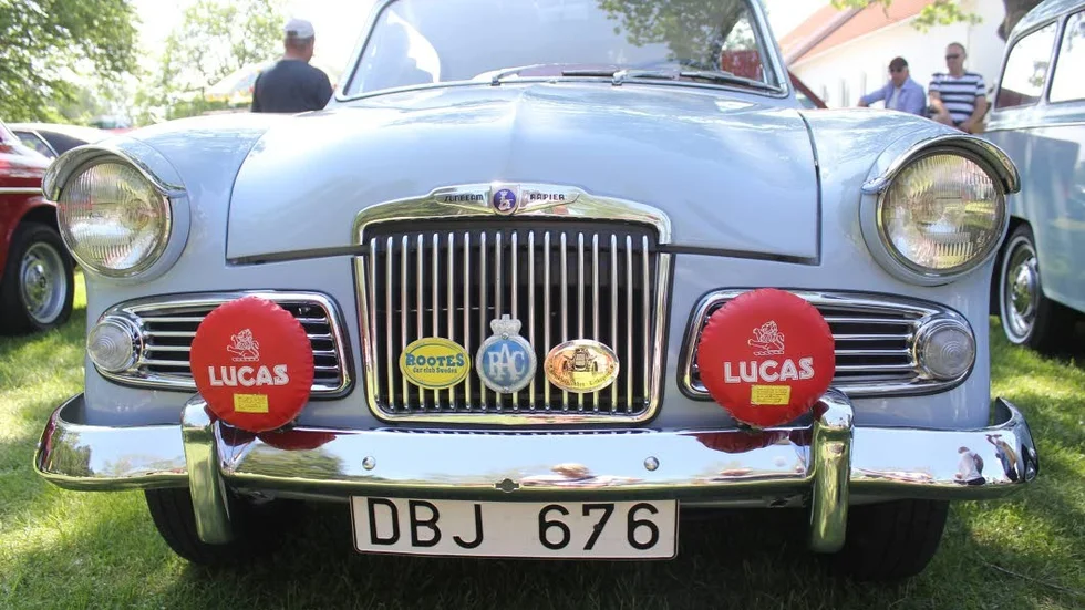 En Sunbeam, Rapier Series 3 av 1961 års modell. Ägare: Christian Carlsson, Linköping.