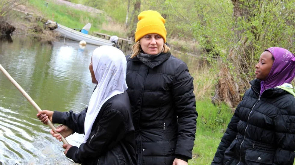 Läraren Maria Gunnarsson hoppas att eleverna i framtiden ska värna lite extra om sin närmiljö.