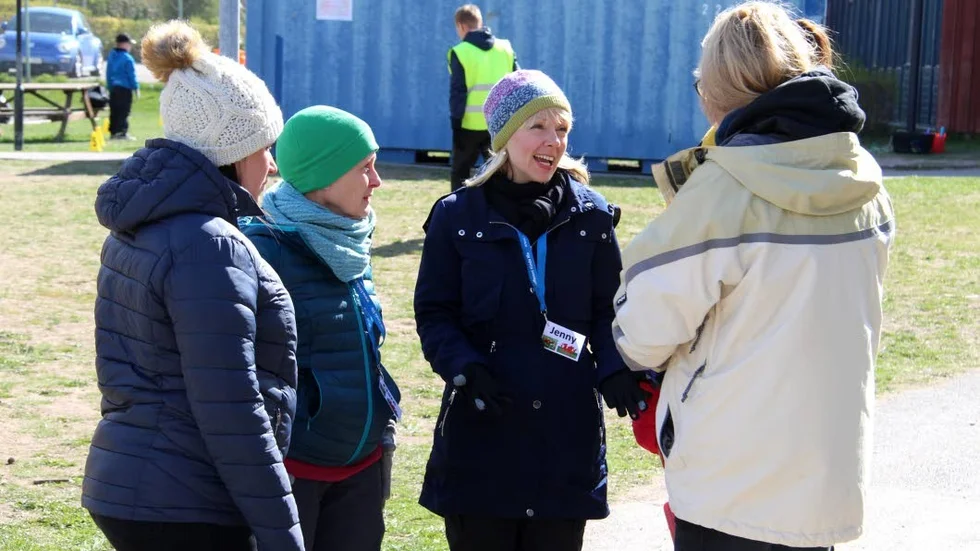Jenny Jones är en av fem lärare från Wales, men hon har sitt ursprung i Sverige. "Det är fantastiskt att vara på besök här", säger hon.