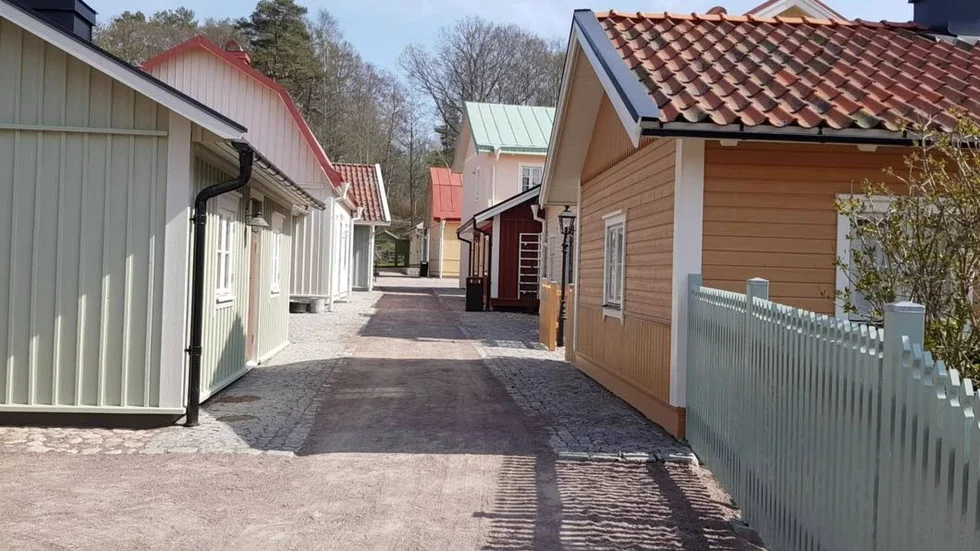 Den lilla staden är byggd helt utifrån hur det såg ut i början av förra seklet.