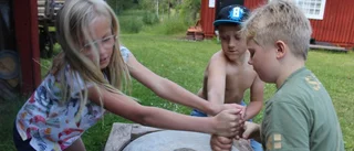 Mycket att göra på läger i Domarvik
