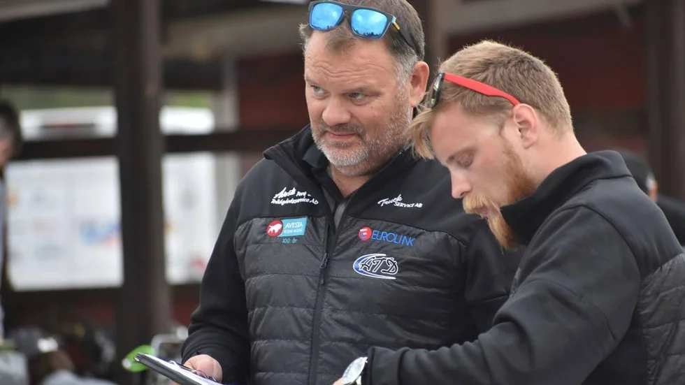 Nöjda. Masarna imponerade mot Dackarna, vilket förstås gladde lagledarna Stefan Bäckström och Andreas Sundin.