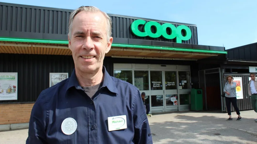 Michael Libb är butikschef och franchisetagare för Coop i Boxholm.