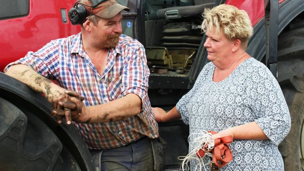 Paret Örjan Carlsson och Anna-Karin Gustafsson hoppades i somras på stora mängder regn i lagom takt, men de fick vänta länge.
