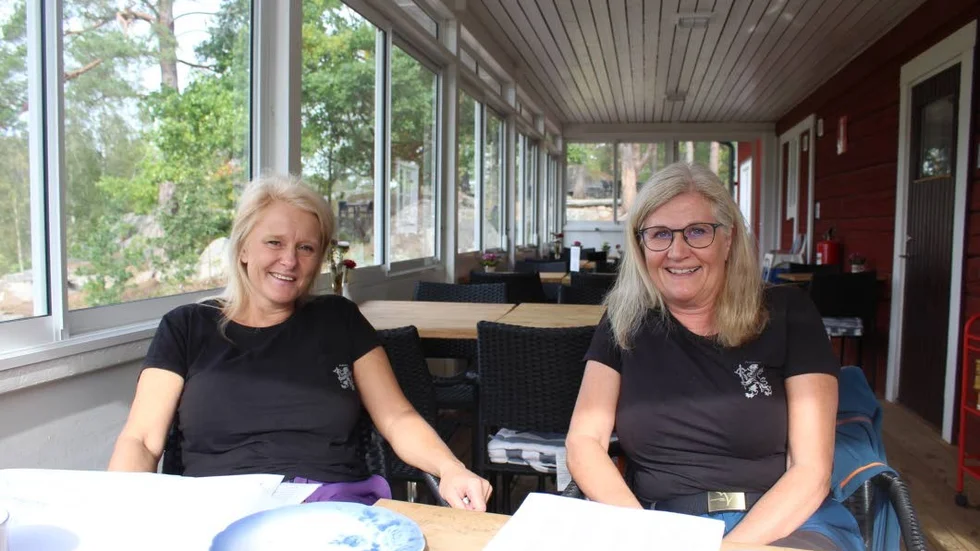 Sofie Didi och Anna-Lena Monell arrenderar Hornåbergs camping i Horn.